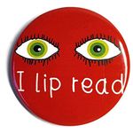 I Lip read deaf badge lip reading deaf awareness pin badge button for the hard of hearing