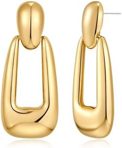 INNERDIVA Gold Drop Dangle Earrings for Women Geometric Dangle Drop Earrings Jewelry Present for Women