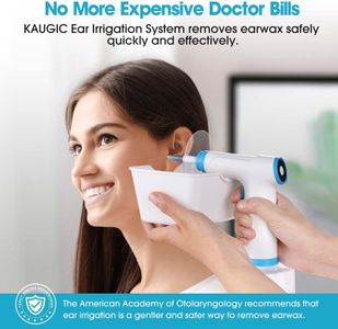 KAUGIC Electric Ear Wax Removal Kit – Water Powered Cleaner, 4 Modes, 10 Tips