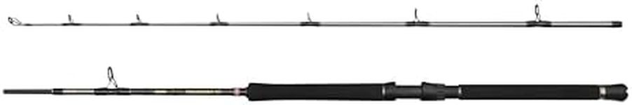 Penn Regiment IV Boat Rod, Saltwater Angler Fishing Sea Fish Cod, Sea Eel, Bass, Pollock, Mackerel, Shark, Strong Leightweight & Versatile, Silver, 2.10m Fast Ambidextrous Rod