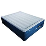 Serta Queen TPU Perfect Sleeper Air Mattress | Queen 18” | TPU Construction | Slumbertouch Knit Topper - Edge Protection | Air Mattress with Built-in Air Pump