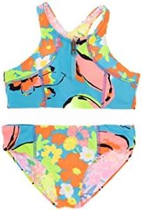 Maaji Water Flower Basket Girls Bikini Set Bright Blue