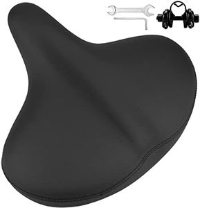 Comfortable Bike Seat Cushion for Women Men, Filled with Soft Memory Foam for Mountain and Road Exercise Bike Seat or Spin Bike Accessories Indoor Cycling Bike Waterproof Bicycle Seat