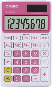 Casio SL-300VC Standard Function Calculator, Pink