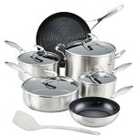 Circulon S-Series - SteelShield 10-Piece Stainless Steel Nonstick Pots and Pans Cookware Set with Bonus Utensil