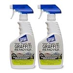 Motsenbocker’s Lift Off 45406-2PK 16-Ounce Paint Scuff and Graffiti Remover Easily Removes Paint Scuffs, Spray Paint, Acrylic from Multiple Surfaces Vehicles, Brick, Boats, Concrete, Pack of 2 , white