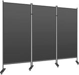 Room Divider on Wheels 3-Panel, 102