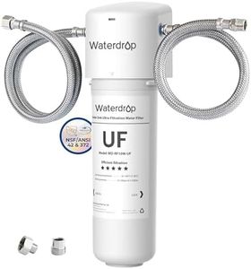 Waterdrop 10UAW-UF 0.01 μm Ultra Filtration Under Sink Water Filter for Baçtёria Reduction, Reduces Lead, Chlorine, Bad Taste & Odor, 8K Gallons, Direct Connect to Kitchen Faucet, USA Tech