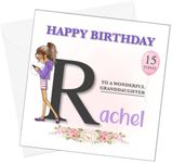 Personalised Teenage Girls Birthday Card for Daughter Granddaughter Niece Sister Goddaughter Girls 11th 12th 13th 14th 15th 16th 17th 18th