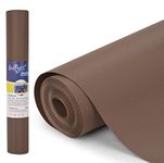 Bulfyss Multipurpose 45Cm X 5M Super Strong EVA Solid Anti-Slip Bathroom Kitchen Cabinet Drawer Shelf Mat Liner Sheets Roll,Fridge Mat,Table Mat Roll,Dark Brown,Ethylene Vinyl Acetate