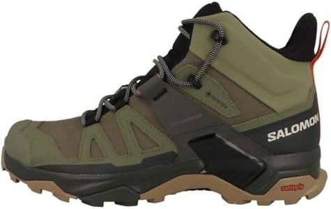 SALOMON X ULTRA 4 MID GTX Hiking Boots Men, Khaki, 9.5 US