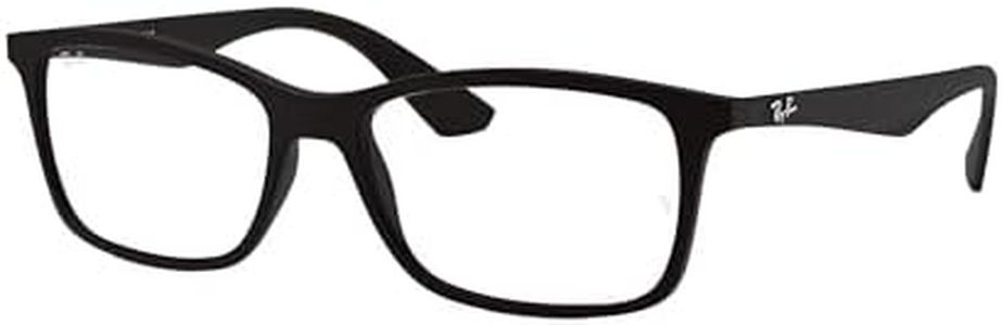Ray-Ban 7047 Occhiali opachi trasparenti Uomo, Nero (Matte Black), 54