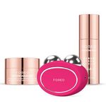 FOREO Total Firm Bundle - BEAR 2 Advanced Facial Toning Device + SUPERCHARGED SERUM 2.0 30 ml + SUPERCHARGED HA+PGA Triple Action Intense Moisturizer 15 ml - Skin Care Tools - Fuchsia