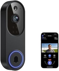 Guggre Doorbell Camera M52, Security Camera Outdoor/Indoor, 1080 HD with Night Vision, 4 Infrared Lights, 120° Wide View, Motion Detection Notification, Works with Smartphone, Wireless, Online Support