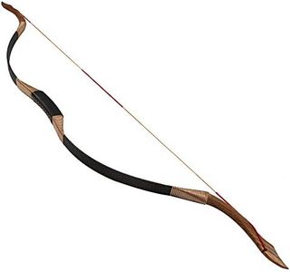 TOPARCHERY Traditional Recurve Bow 53'' Archery Hunting Handmade Horse Bow Longbow 50 lbs