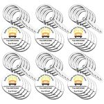 24 Pcs Stainless Steel Bus Driver Appreciation Christmas Gifts Thank You Drivers Keychain in Bulk for New Driver, Retirement, Thanksgiving, Leaving, Birthday, Stocking Stuffer Jewelry Accessories