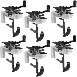 Master Elite Paint Can Mixing Lid & Pouring Spout, 1 Quart Size, Pack of 6 - Mix Blade for Easy, Mess-Free Stirring, Pouring Storing - Pistol Grip Handle, Stir Hand Crank, Drill, Paint Mixing Machine