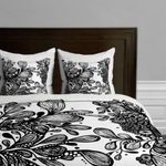 Deny Designs Julia Da Rocha Wild Leaves Duvet Cover, Twin/Twin XL