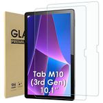 WD&CD 2 Pcs Screen Protector Compatible with Lenovo Tab M10 3rd Gen 10.1", Tempered Glass Film Replacement for Lenovo Tab M10 3rd Gen TB-328F/ TB-328X