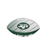 Wilson NFL Team Tailgate American Football, Rubber, Green / White, Junior