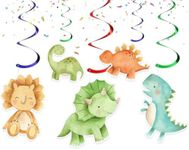 10 PCS Baby Dino Streamers Pack - Adorable Dinosaur Themed Hanging Decorations for Kids' Parties, Events, and Jurassic Spaces