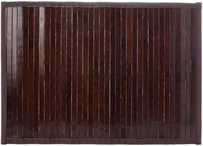 InterDesign Bamboo Floor Mat, 24-inch by 17-inch, Mocha