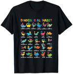 Children's Dinosaur boys girls Alphabet ABC Dinosaurs T-Rex T-Shirt
