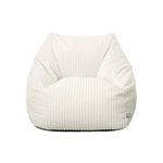 rucomfy Beanbags Adults Large Snuggle Chair - Large Corduroy Armchair for Home Furniture - Living Room or Bedroom Seating - Machine Washable - 80 x 95 x 88cm (Ivory, Beanbag Only)