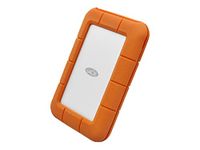 LaCie Rugged USB-C, 1TB, Portable External Hard Drive, Drop, Shock, Dust, Rain Resistant, for Mac & PC, 3 year Rescue Services (STFR1000800)