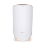 Zadro Large Hot Towel Warmer Bucket Timer Electric Towel Warmer for Bathroom Auto-Shut Off Heated Towel Warmer Spa (Large | 20L | 12" Dia. x 21" Tall, White/Irish Cream)