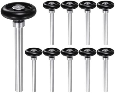 uxcell 10pcs 1.8" Nylon Garage Door Rollers for 2" Garage Track, 4.25" Stem Standard Rollers, Black