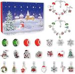 (Purple) - Wztukcs Girls Advent Calendar 2022 Charm Bracelets Making Kit for Kids Christmas Countdown Calendars