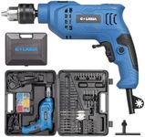 G LAXIA Hammer Drill, 4.5A 1/2 Corded Hammer Kit, 0-3000RPM Variable Speed Impact Drill with 105pcs Drill Bit Set, Carrying Case Included