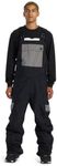 DC Shoes Men's Insulated Snowboard Bib Pants - Docile Bib | Black, Large