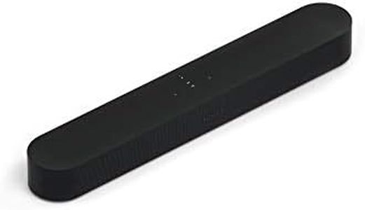 Sonos Beam - Barre de Son TV - Compacte et Intelligente - Assistant Google et Amazon Alexa Intégrés - Air Play 2 - Home Cinéma - Multiroom WiFi - Musique en Streaming dans toutes les pièces - Noir