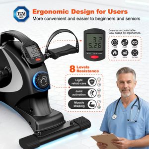 Niceday Mini Exercise Bike – Compact Pedal Exerciser for Home Fitness