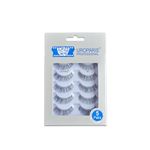 Uroparis 52 Eyelashes for Women — Pack of 5 Tapered Handmade Eye Lashes | Lightweight False Lashes with Premium Virgin Hair | Invisible Band | For Glam Look & Enhance Beauty (Black) - 5 Pair