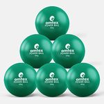 omtex Rubber Weighted Balls 800 G For Power Hitting, Batting & Pitching Training Suitable For Teenager & Athlete, Build Strength & Muscle, Improve Technique & Form (Green Pack Of 6, Cricket)