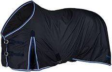 HORZE Glasgow Light Weight Waterproof Turnout Horse Sheet (No Fill) - Dark Blue - 81 in