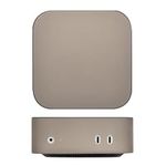 kwmobile Protective Silicone Case for Apple Mac mini Case - Soft Waterproof Cover - Shockproof Dustproof Desktop Protection - Grey