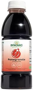 Dynamic Health Pomegranate Juice Concentrate, Natural Antioxidants and Polyphenols, No Additives or Preservatives, Vegan, Gluten Free, 16oz