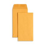 Blue Summit Supplies 500#7 Coin Envelopes, Gummed Seal, 28 lb Brown Kraft Coin Envelopes, for Holding Coins and Keys, Number 7 Size, 3 1/2? X 6 1/2?, 500 Pack