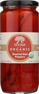 Divina, Peppers Red Roasted Organic, 16.2 Ounce