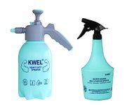 KWEL Heavy Duty Garden Pump Pressure Sprayer Bottle Lawn Sprinkler, Water Mister, 2 in 1 for Herbicides, Pesticides, Fertilizers, Plants Flowers Compressor Pack of 2 (2 Litter and 1 Litter) Blue