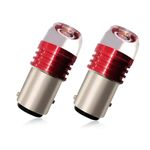 Pivalo EXNPE14 T10 LED Light Single Flash Reversing Tail Parking Dome Lighting Universal For All Bikes Motorcycle (Pack of 2, Red)