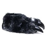 Mens Novelty Slippers Warm Cosy Fun Bear Gorilla Claw Slippers (Multi Black, UK Footwear Size System, Adult, Men, Numeric Range, Medium, 10, 11)