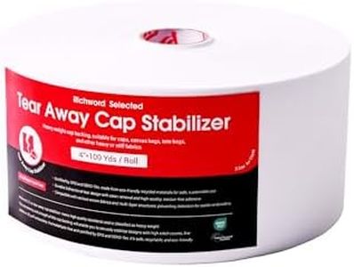 BAi Tear Away Embroidery Stabilizer Backing for Caps and Hats, 4" x 100 Yards Roll, Heavy Weight 3.2 oz Embroidery Backing for Commercial Embroidery Machines