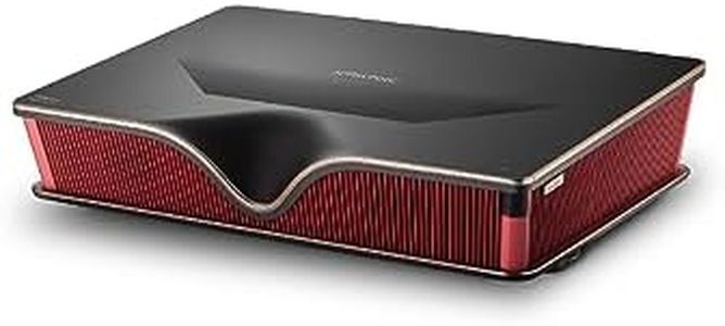 NOMVDIC P2000 Ultra Short Throw 4K Triple Laser Projector, 2500 ANSI Lumen, 50W Speaker, Dolby & DTS Support​, 3D, HDR10, UST Projector Laser TV for Home Cinema (Fire TV Stick 4K Max Included)