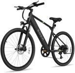 ZDZA Electric Bike, 1000W Peak Motor, 26” Electric Mountain Bike, 375Wh Removable Battery, 40 Miles Range & 20 Mph Step-Over Ebike for Adults, Electric Bicycle for Commute, 7 Speed (Black)