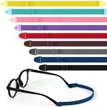 9 Pcs Kids Glasses Strap with Snap Button Elastic Adjustable Eyeglass Band Nonslip Glasses Holder for Kids Safety Eyewear Retainers for Toddler Sports Eye Glass Sunglasses Lanyard (Multicolored)